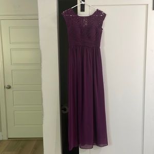Gorgeous plum formal dress!